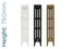 CA-V4760-TH - Carron Victorian 4 Column Cast Iron Radiator H760mm x W461mm CA-V4760-TH - Carron Victorian 4 Column Cast Iron Radiator H760mm x W461mm